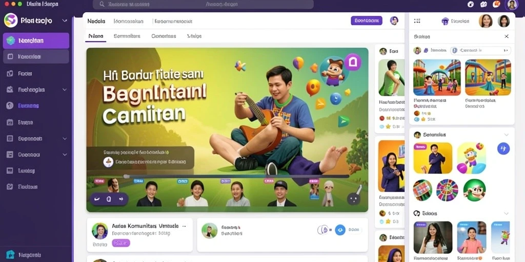 Fitur interaksi antar pemain yang memudahkan komunikasi.